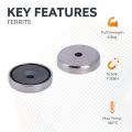 Y30BH Ceramic Countersunk Pot Magnet - 1-3/8 in. dia x 9/32 in. thick x 3/16 in. hole - 15.21lbs Pull