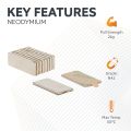 Adhesive N42 Neodymium Magnet - 13/16 in. x 3/8 in. x 1/16 in. thick - 4.41lbs Pull