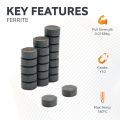 Y10 Ceramic Magnets - 5/16" diameter x 3/16" thick - 0.10lbs Pull